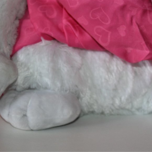 Large Gorilla Plush in Pink Dress and Bows - Picture 5 of 16